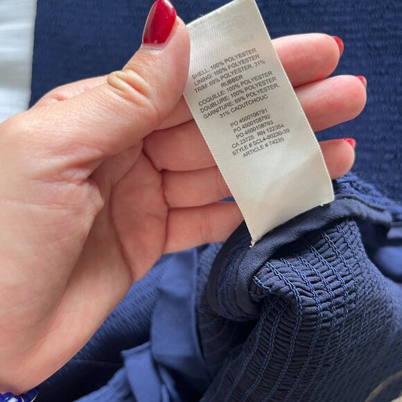 Aritzia Wilfred Luella Dress- Navy Blue Mini Dress Size Small - Picture 6 of 6